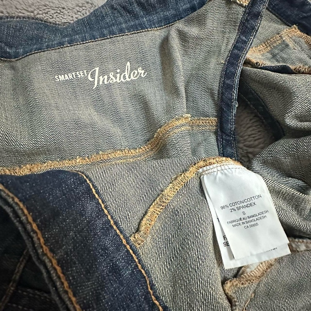 Smart Set Cowgirl Western Blue Denim Vest Size Small - Picture 8 of 8